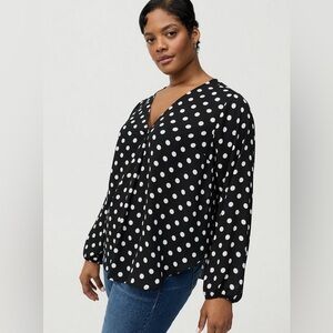 Torrid 00 Georgette Pullover Tunic Top NWT